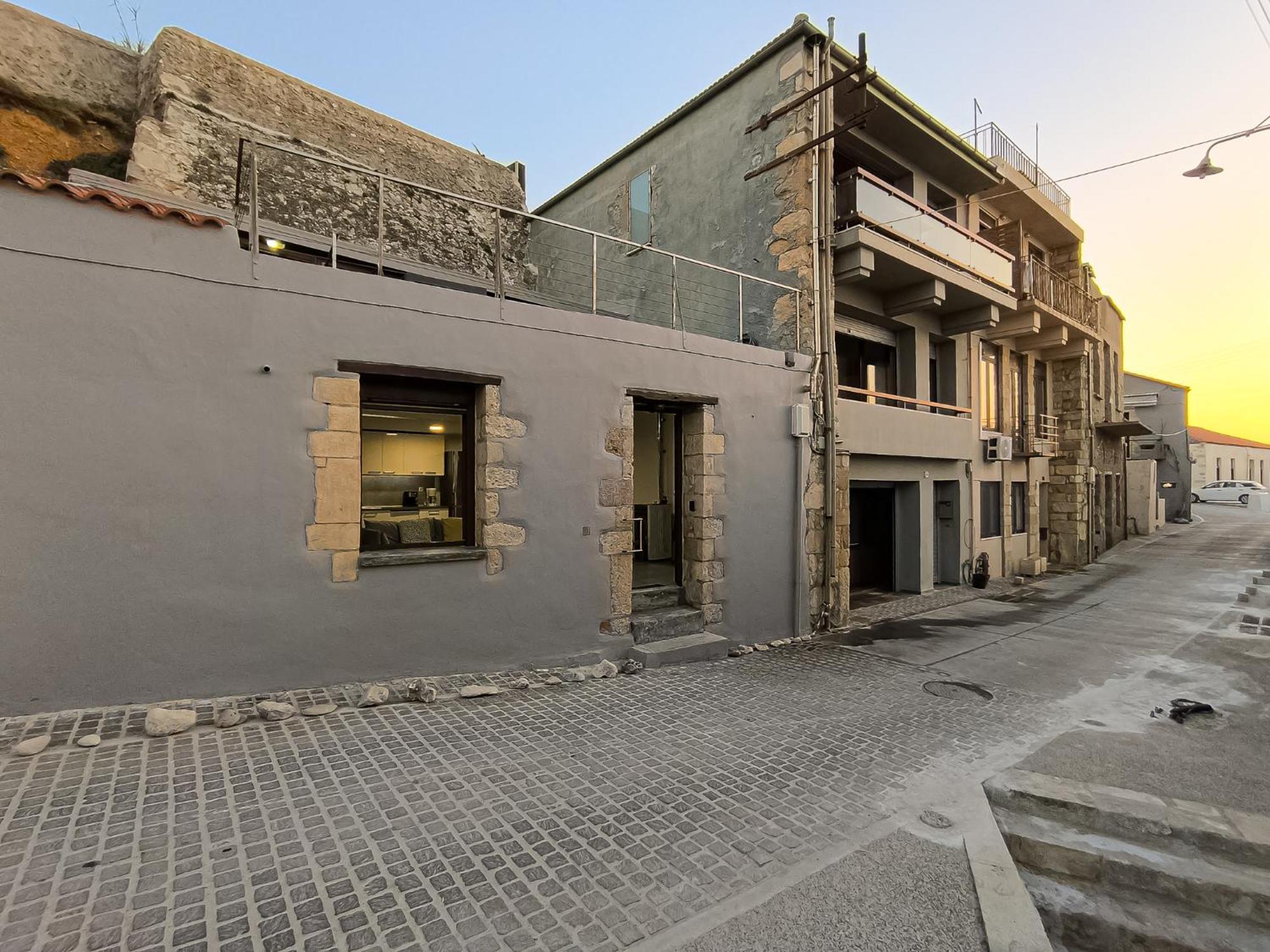 Charming Old Tannery House With Spacious Veranda And Stunning Sea View! Chania  Exterior foto