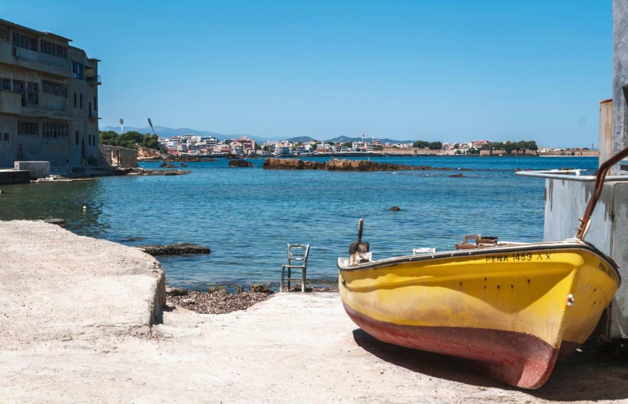 Charming Old Tannery House With Spacious Veranda And Stunning Sea View! Chania  Exterior foto